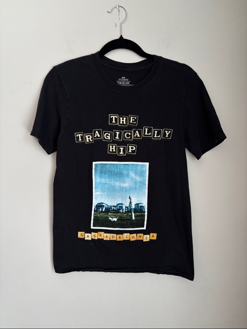 The Tragically Hip Saskadelphia Black Graphic Tee